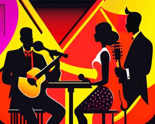 Aesthetic Cubism Musicians Art For Diamond Painting