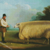 Aesthetic Sheep Farmer Diamond Painting