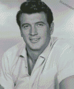 Black And White Rock Hudson Actor Diamond Painting