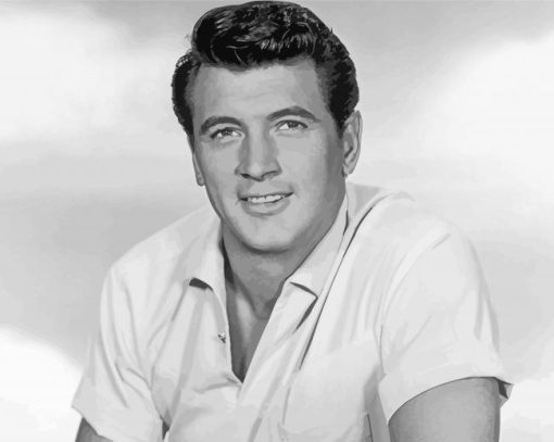 Black And White Rock Hudson Actor Diamond Painting