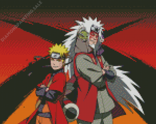 Cool Naruto And Jiraiya Diamond Painting