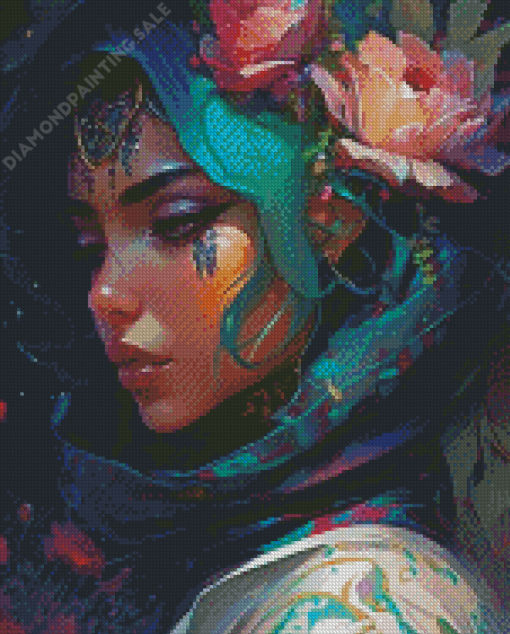 Middle Eastern Lady Diamond Painting