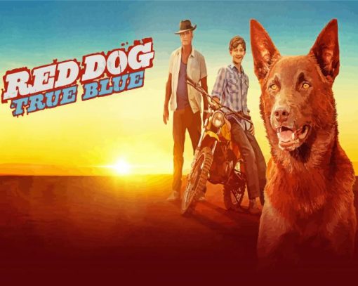 Red Dog Movie Poster Diamond Painting