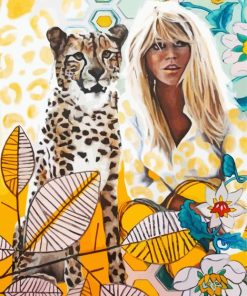 Woman Leopard Diamond Painting