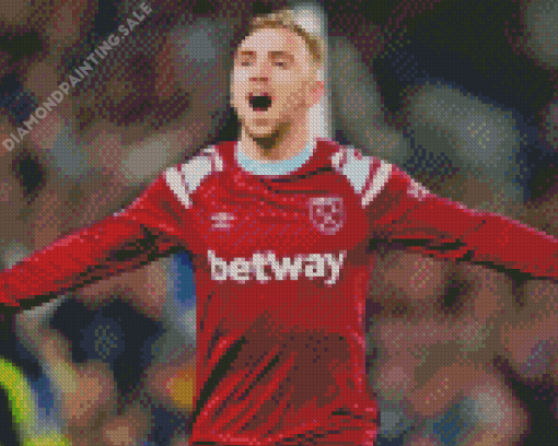 West Ham United Player Jarrod Bowen 5D Diamond Painting