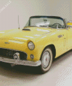 Yellow 1956 Thunderbird 5D Diamond Painting