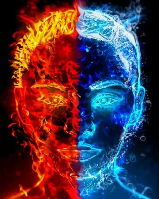 Fire And Ice Angel 5D Diamond Painting