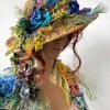 Bohemian Lady With Floral Hat 5D Diamond Painting