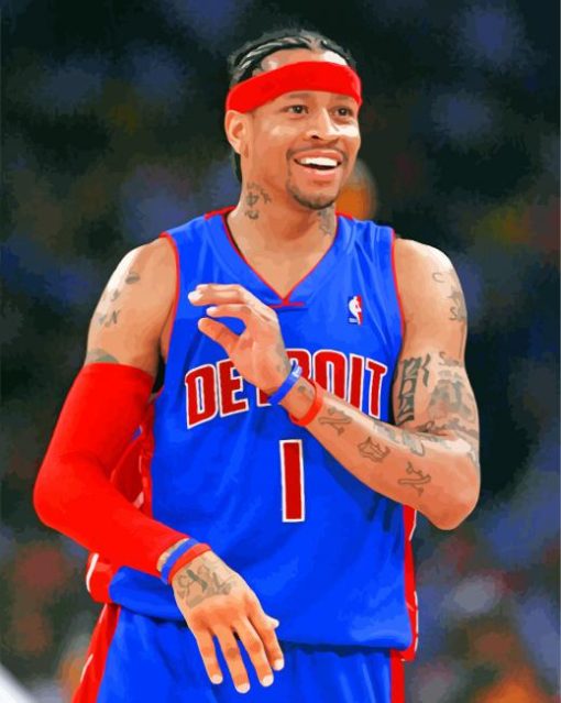 Allen Ezail Iverson 5D Diamond Painting