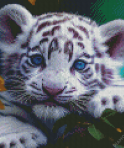 Baby Tigers With Blue Eyes 5D Diamond Painting
