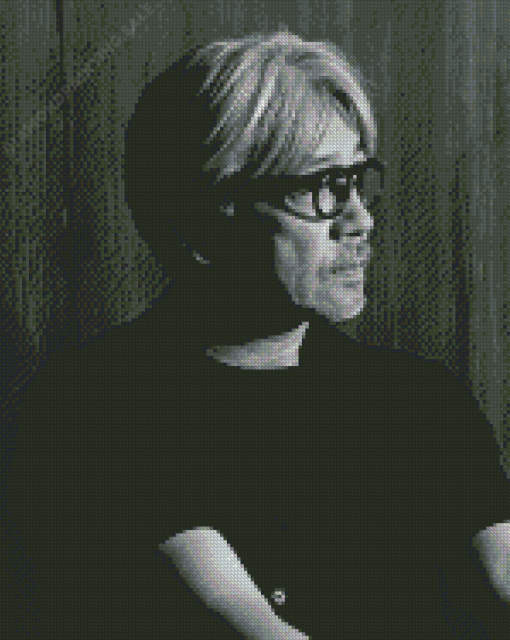 Black and White Ryuichi Sakamoto 5D Diamond Painting