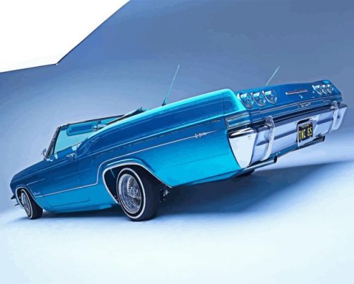 Blue 1965 Impala 5D Diamond Painting