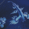 Blue Dragons 5D Diamond Painting