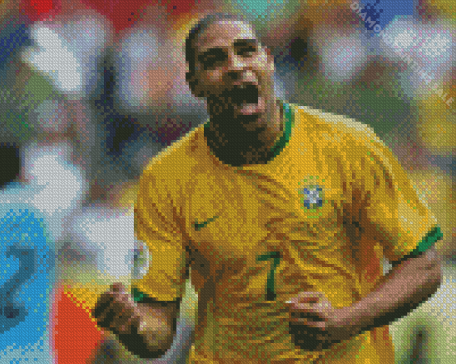 Brazilian Footballer Adriano 5D Diamond Painting