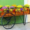 Cart With Colorful Flowers 5D Diamond Painting