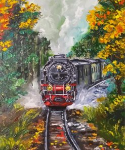 Classic Train Fall Art 5D Diamond Painting
