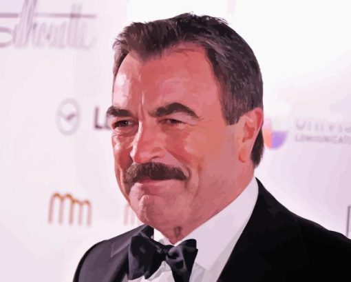 Close up Tom Selleck 5D Diamond Painting