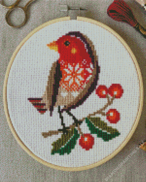 Cross Stitch Bird 5D Diamond Painting