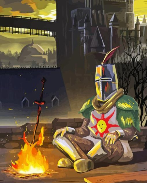 Dark Souls Solaire 5D Diamond Painting