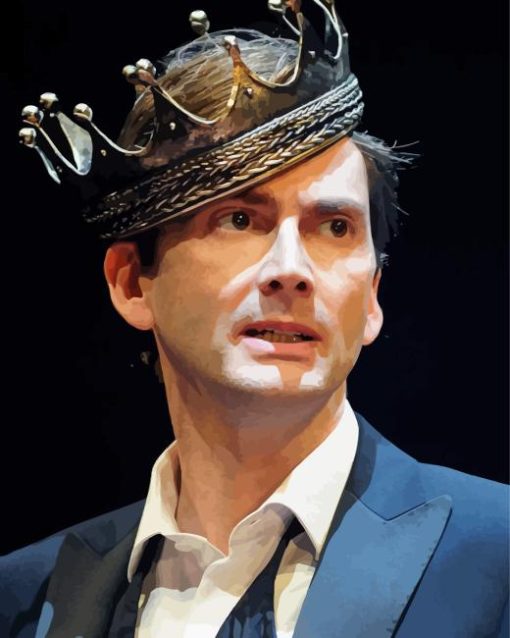 David Tennant with Crown 5D Diamond Painting