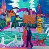 View of Basel and the Rhine 5D Diamond Painting