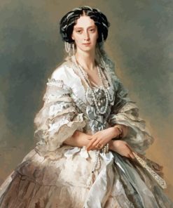Portrait of Empress Maria by Winterhalter 5D Diamond Painting