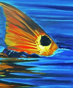 Abstract Redfish Tail 5D Diamond Painting