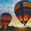 Balloon Festival With Sunset 5D Diamond Painting