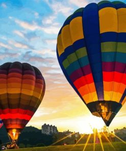 Balloon Festival With Sunset 5D Diamond Painting