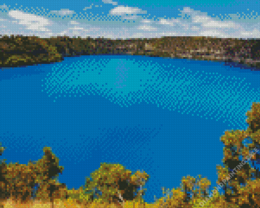 Blue Lake 5D Diamond Painting