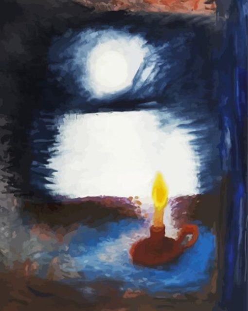 Candle At a Window Winifred Nicholson 5D Diamond Painting