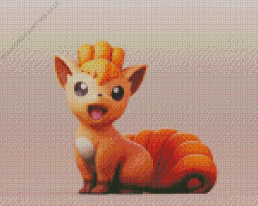 Cute Baby Vulpix Pokemon 5D Diamond Painting