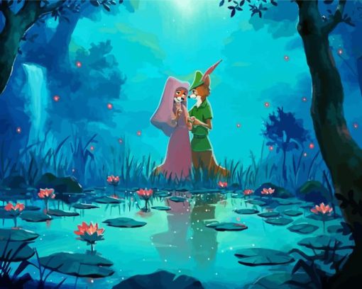 Disney Robin Hood And Lady Marian 5D Diamond Painting