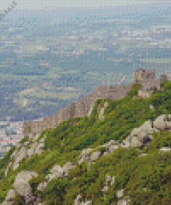 Moorish Castle Sintra Mountains 5D Diamond Painting