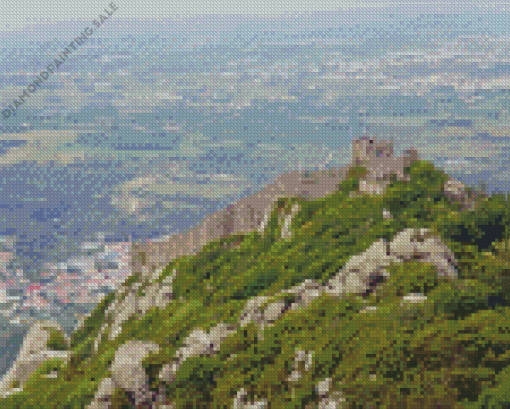Moorish Castle Sintra Mountains 5D Diamond Painting