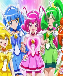 Smile Precure Characters 5D Diamond Painting