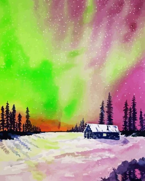 Alaska Light Art 5D Diamond Painting