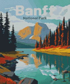 Banff Park Canada Poster 5D Diamond Painting