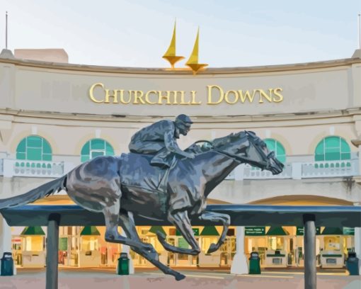 Churchill Downs Racetrack 5D Diamond Painting