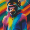Colorful Monkey 5D Diamond Painting