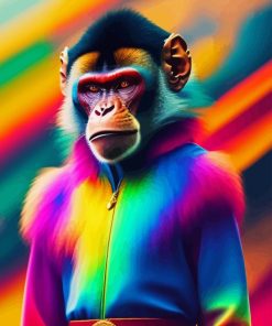 Colorful Monkey 5D Diamond Painting