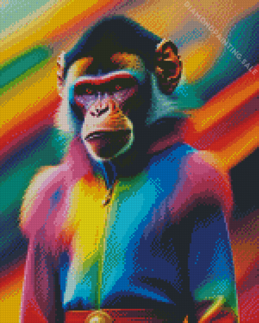 Colorful Monkey 5D Diamond Painting