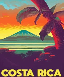 Costa Rica Poster 5D Diamond Painting