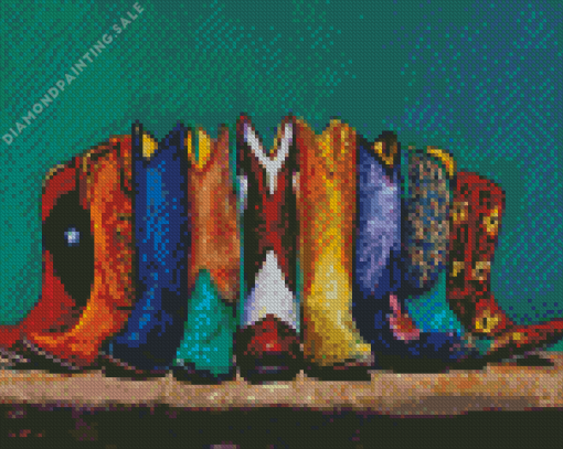 Cowgirl Boot 5D Diamond Painting