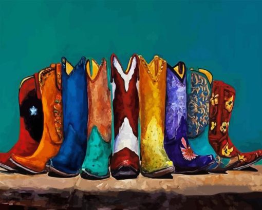 Cowgirl Boot 5D Diamond Painting