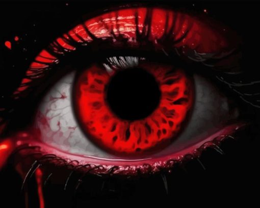 Dark Red Eye 5D Diamond Painting