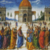 Delivery of The Keys Pietro Perugino 5D Diamond Painting