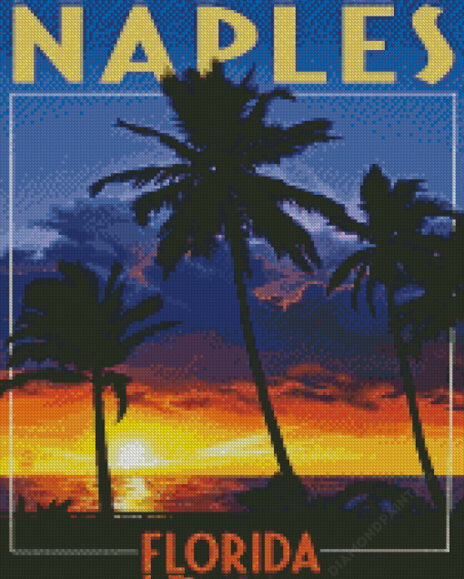 Florida Naples Poster 5D Diamond Painting