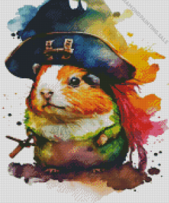 Guinea Pig Pirate 5D Diamond Painting