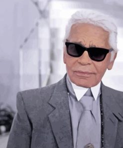 Karl Lagerfeld With Glasses 5D Diamond Painting